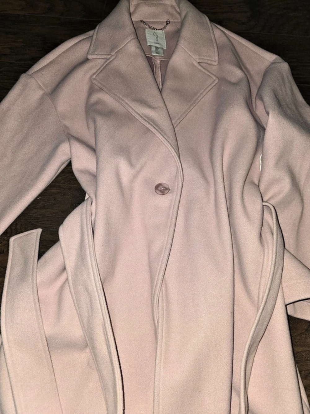 joie Belted Wool Blend Coat Light Pink US Small - Picture 5 of 6